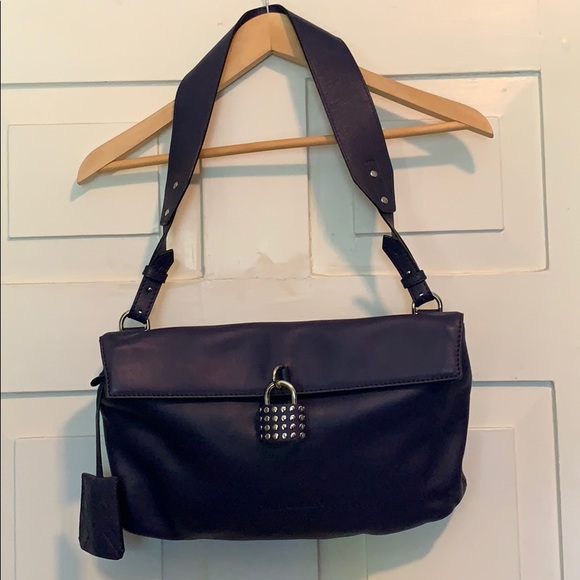 BURBERRY Lapis Blue Brit Rhythm Med. Dalston Hobo - Picture 10 of 10